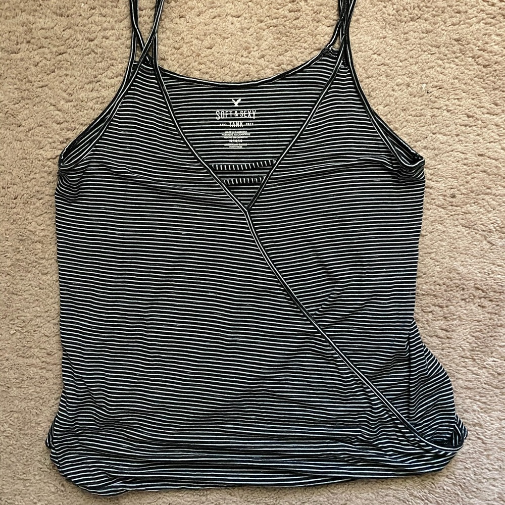 American Eagle Soft & Sexy Striped Tank